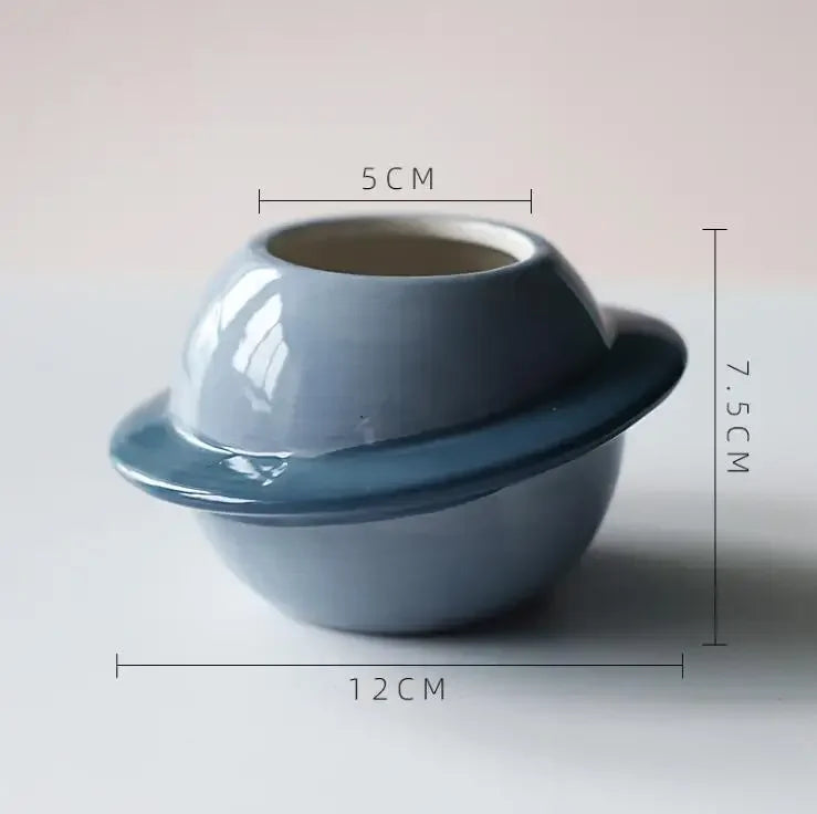 PlanetGlow Ceramic Succulent Pot