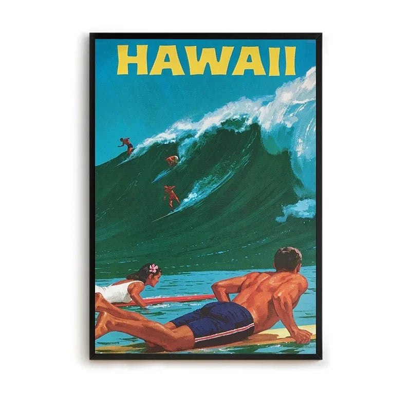 Surf Vibe Canvas Poster