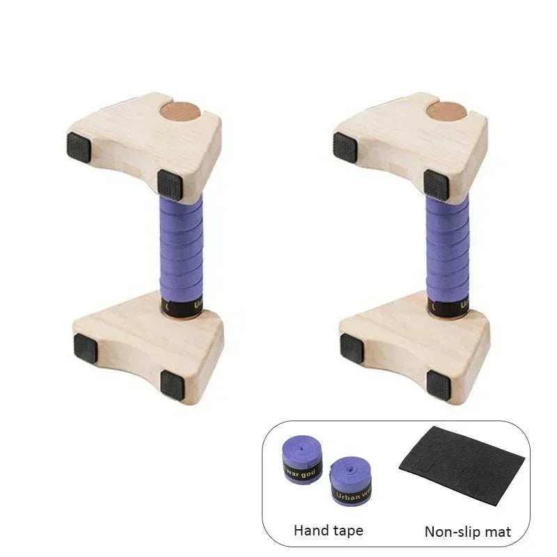 Premium Calisthenics Wooden Push-Up Handles