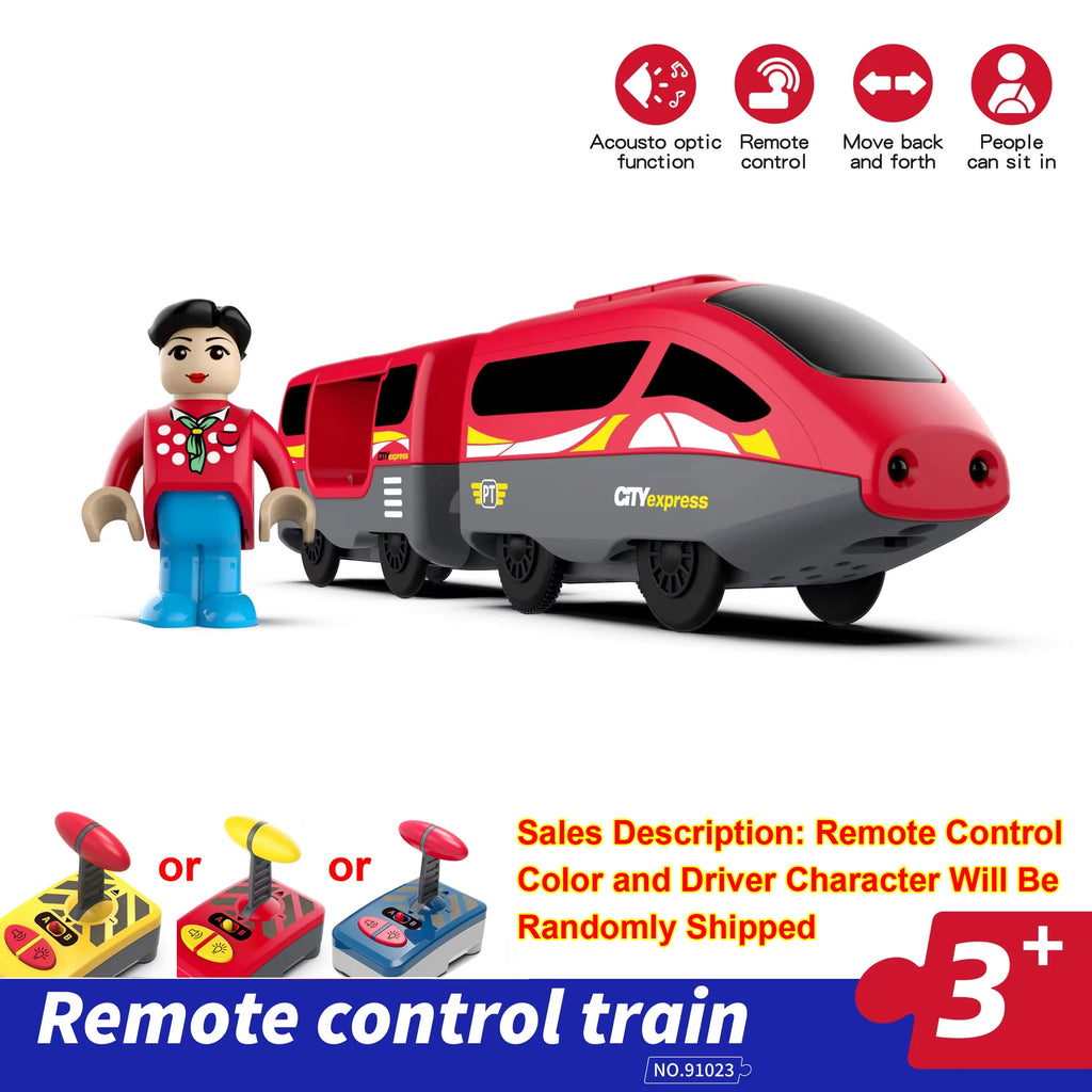 Remote Control Electric Train for Wooden Tracks