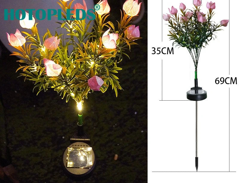 Gardenia Flower Solar Lamp