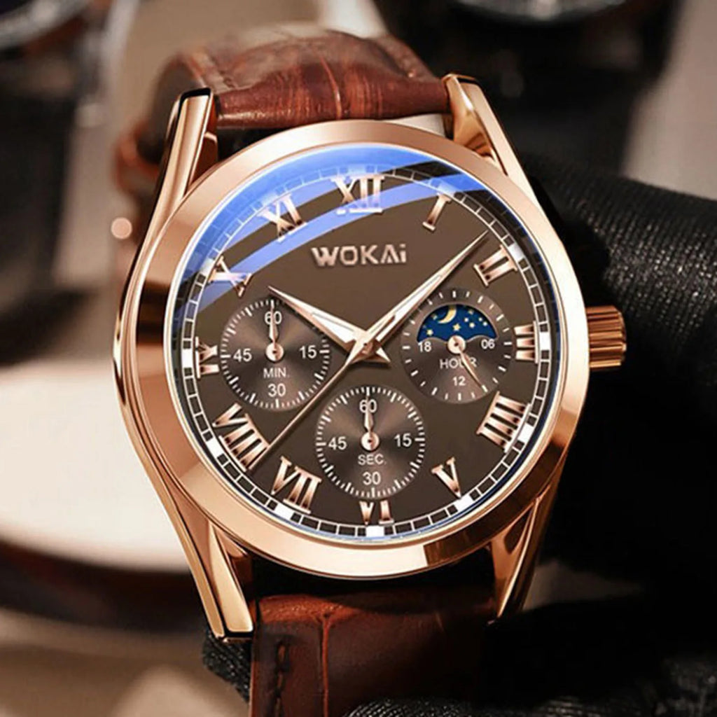 Luxury Roman Dial Business Watch for Men
