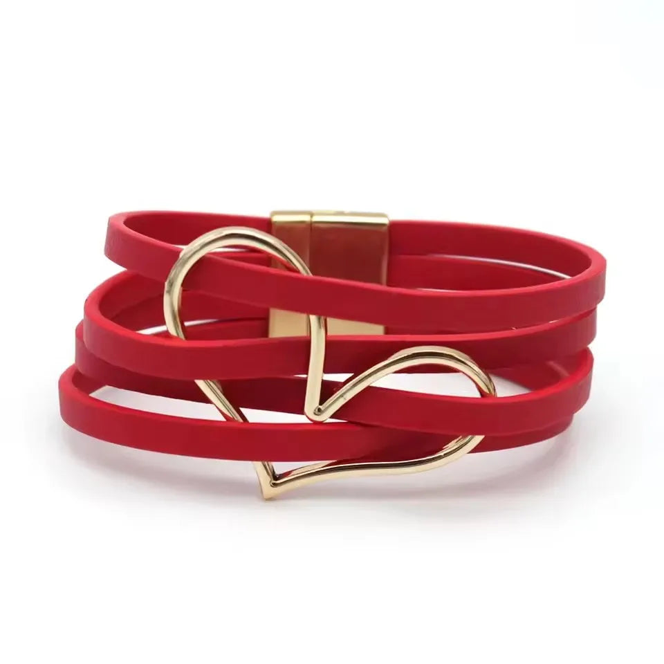 LuxeWrap Leather Bracelet