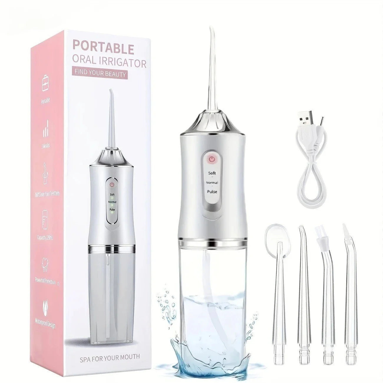 Portable Oral Irrigator Water Flosser