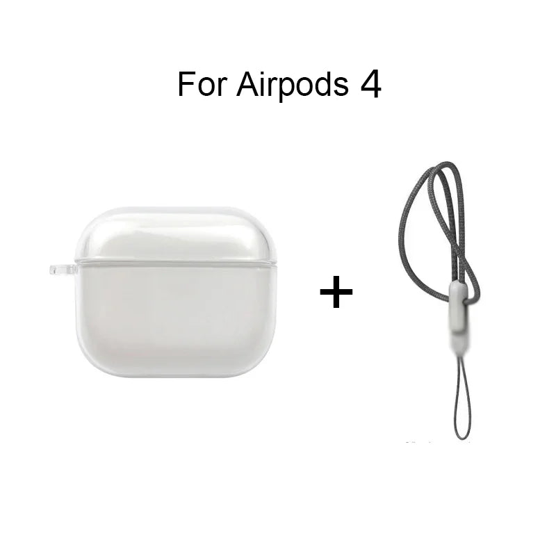 Transparent AirPods Case W/ Lanyard