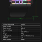 35-Key One-Handed Mini Gaming Keyboard
