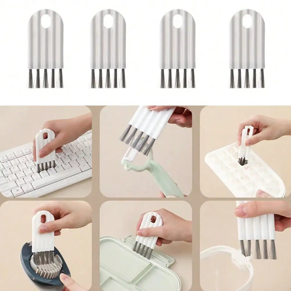 Keyboard Cleaning Brush Kit, Multifunctional Flexible Bendable Gap Groove Cleaner with Soft Bristles