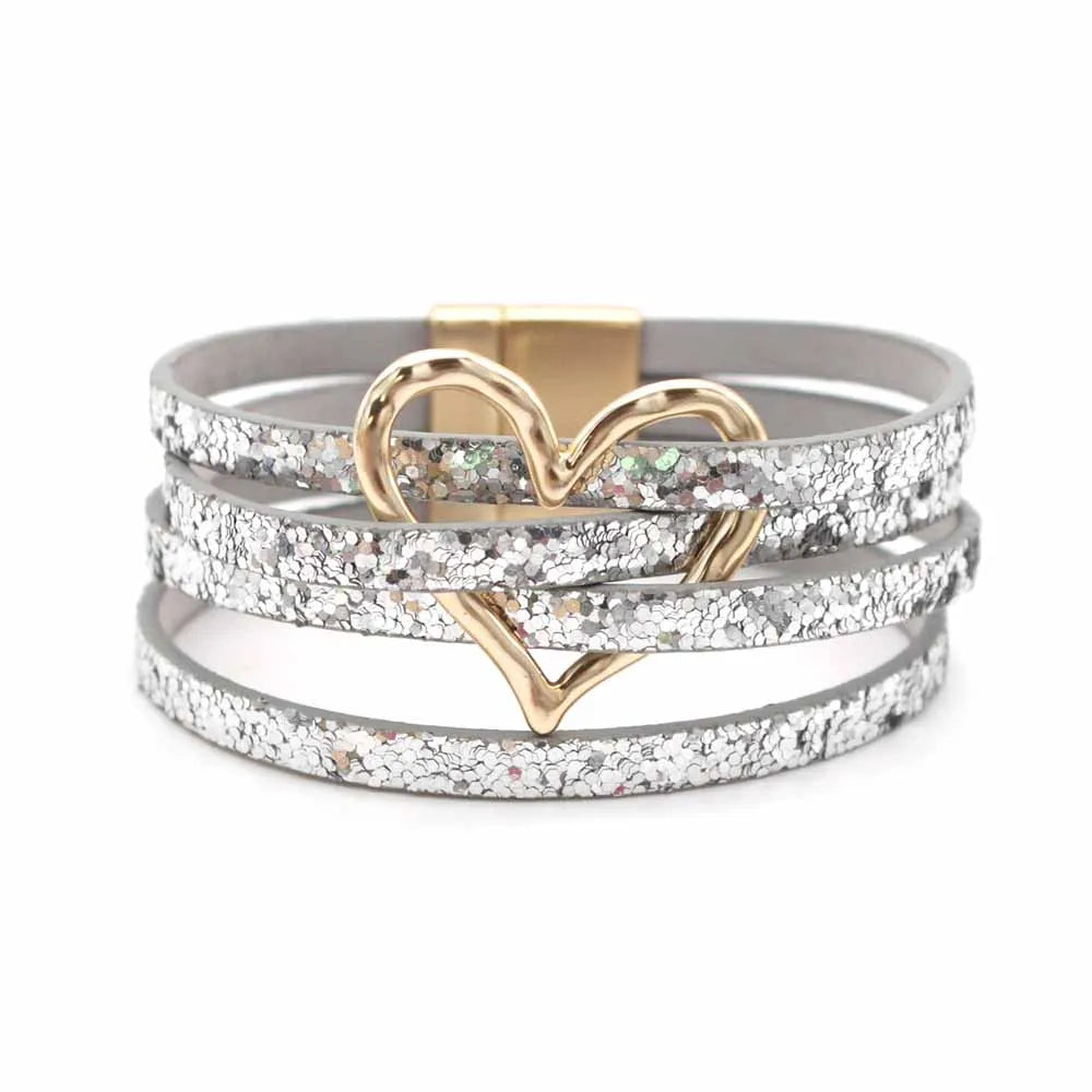 LuxeWrap Leather Bracelet