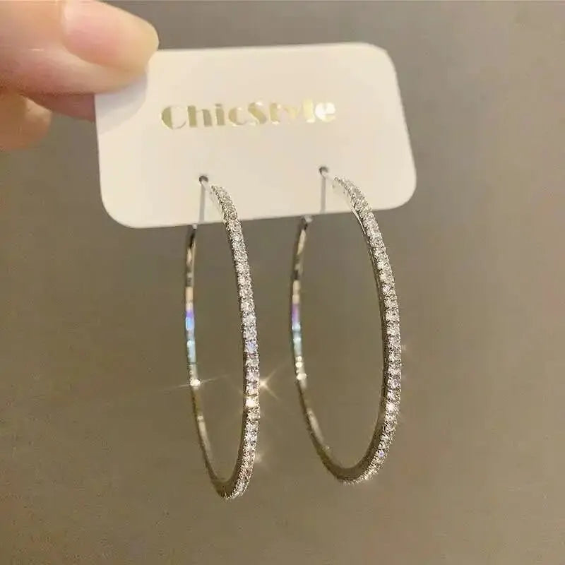 Diamond Luxe Statement Hoops