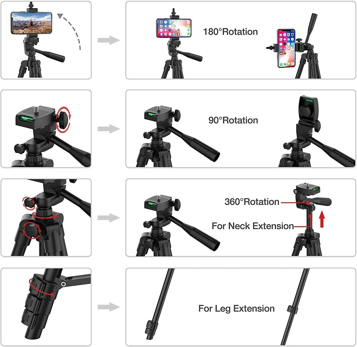 Compact Phone Recording Tripod