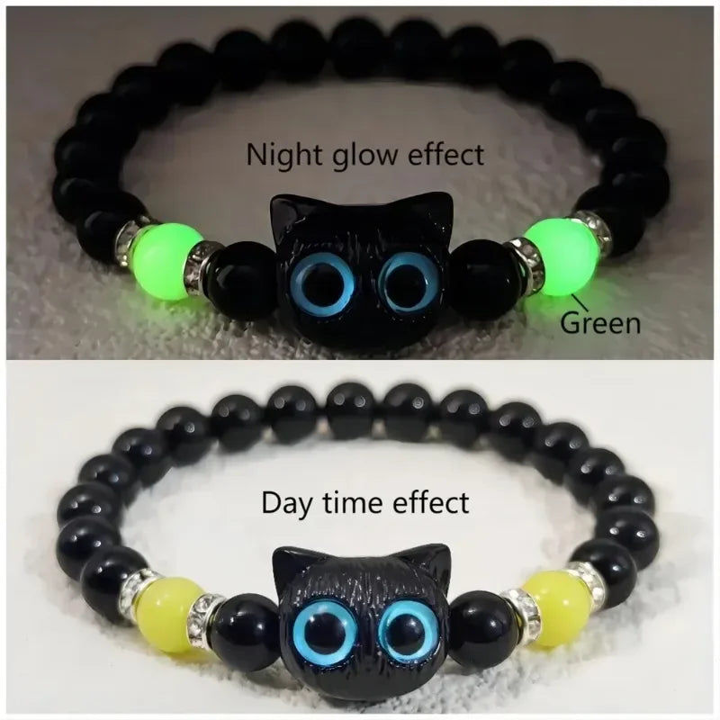 Glowing Cat Couple's Bracelet