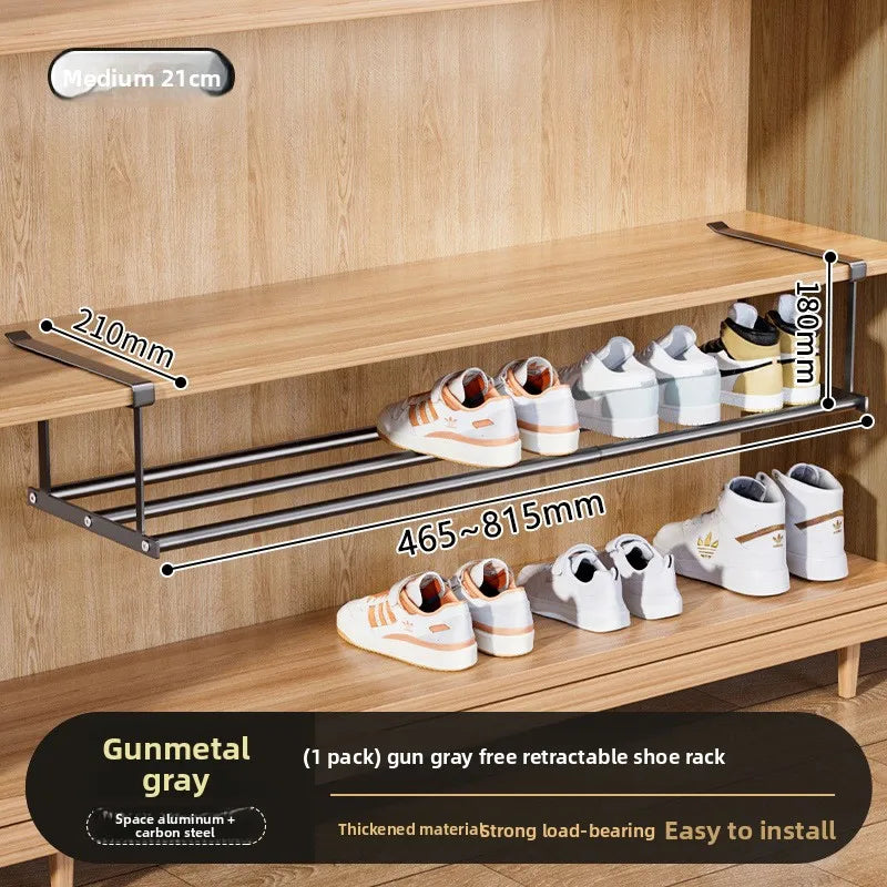 SpaceFlex Retractable Shoe Storage Rack
