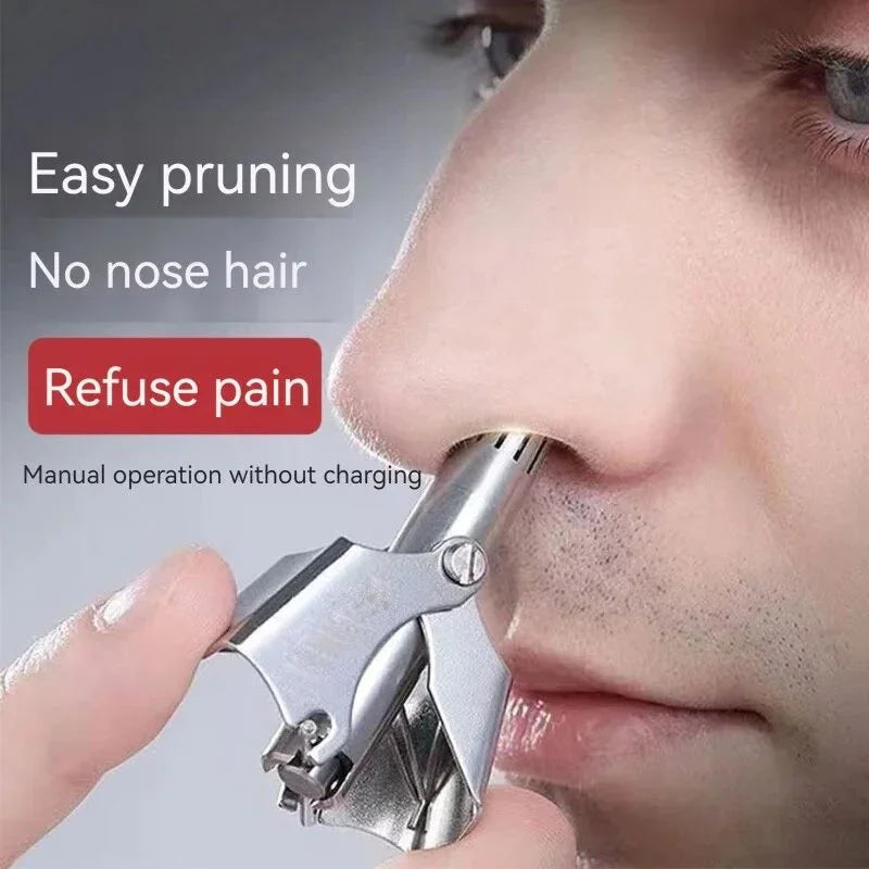 Manual Stainless Steel Nose Hair Trimmer