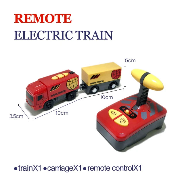 Remote Control Electric Train for Wooden Tracks