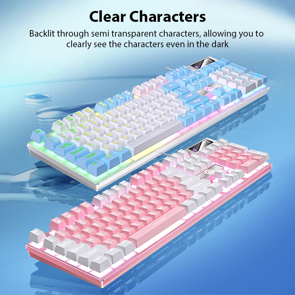 K500 Wired 104-Key Mechanical RGB Keyboard