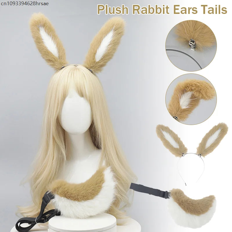 Realistic Bunny Ears & Tail Set