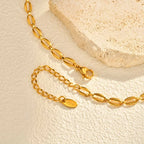 GoldenArc Elegant Link Necklace