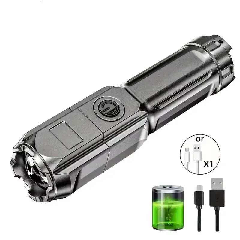 Compact Tactical LED Flashlight