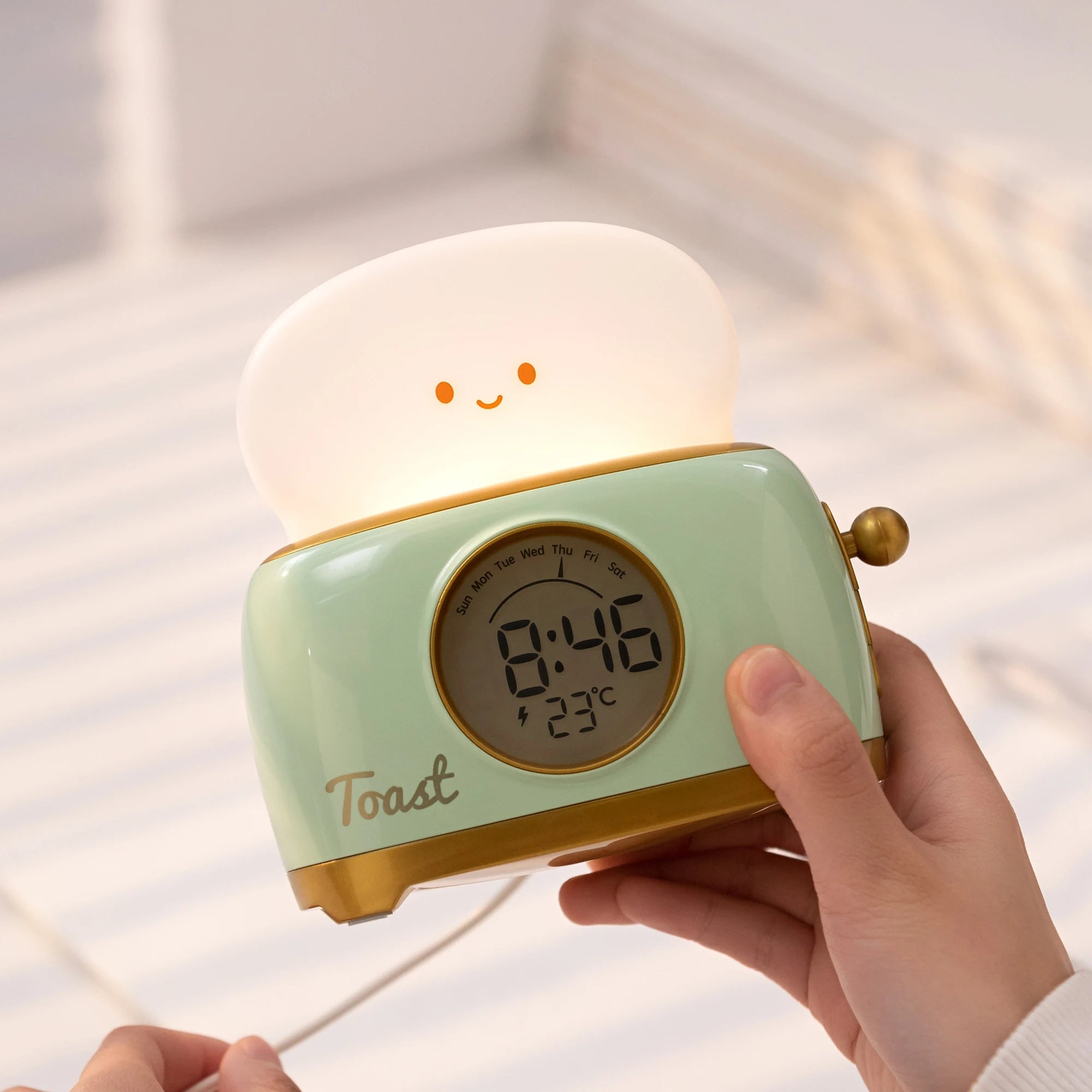 GlowClock Bedside Night Lamp