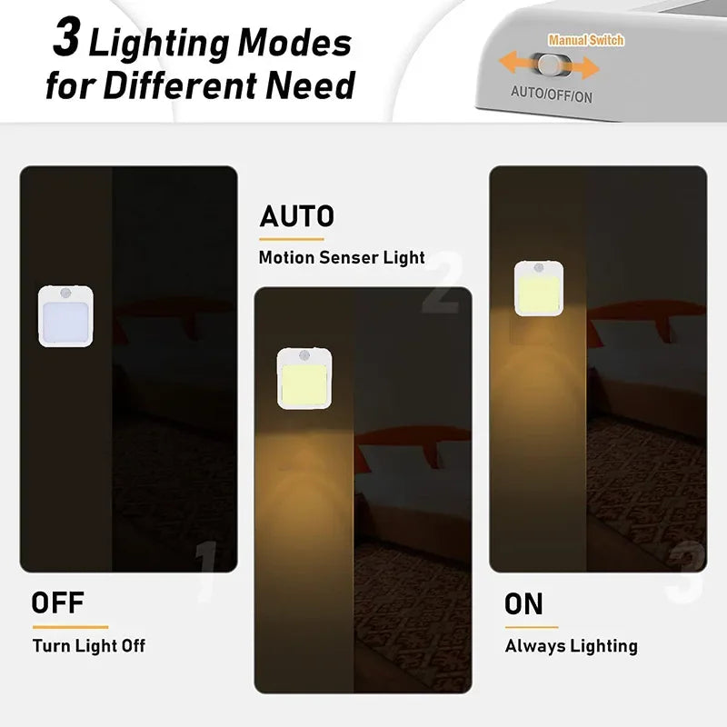 GlowSense Motion Sensor Plug-In Night Light