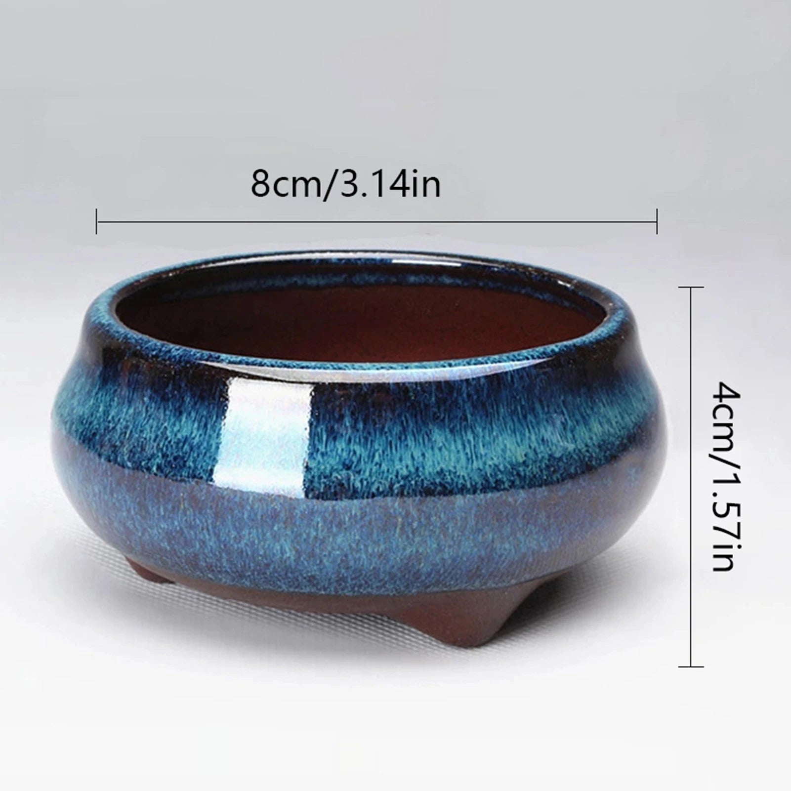 BlueGlow Ceramic Garden Planter