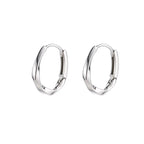 Luna Sterling Round Hoops