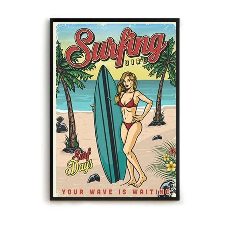 Surf Vibe Canvas Poster