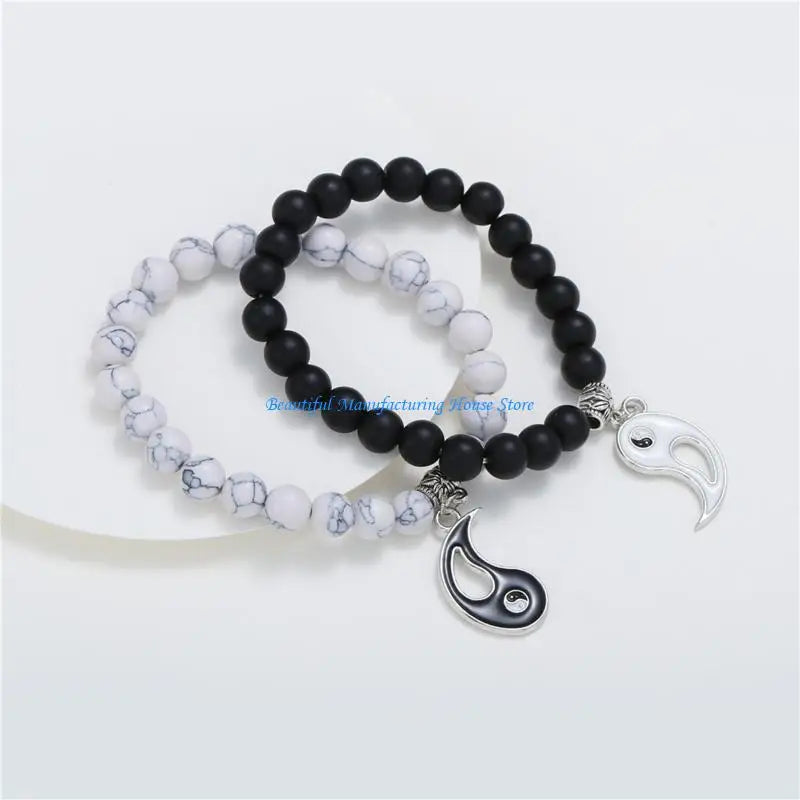 Yin & Yang Couple Bracelet Set