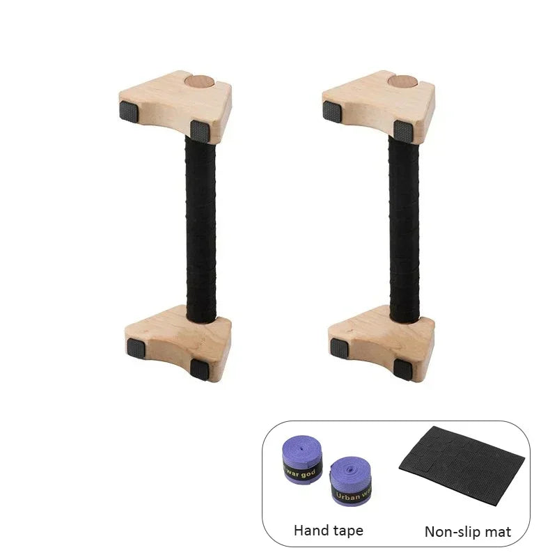 Premium Calisthenics Wooden Push-Up Handles