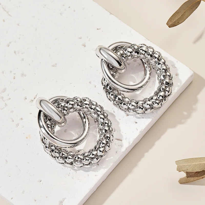 Nova Double Ring Drops