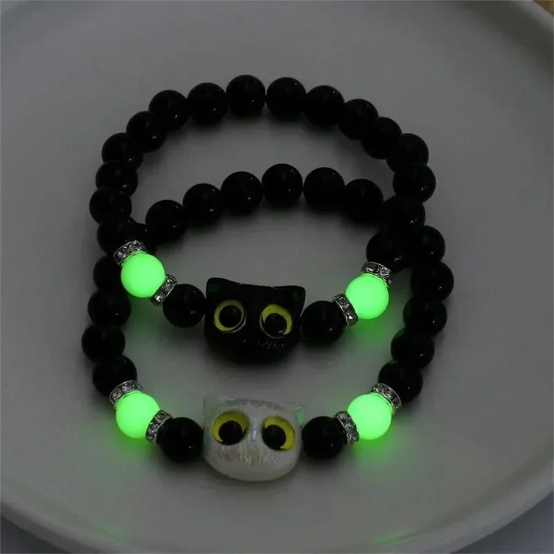Glowing Cat Couple's Bracelet