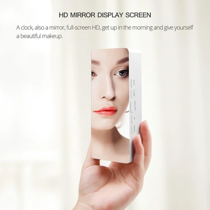 Digital Alarm Clock LED Electronic Desktop Clock with Temperature