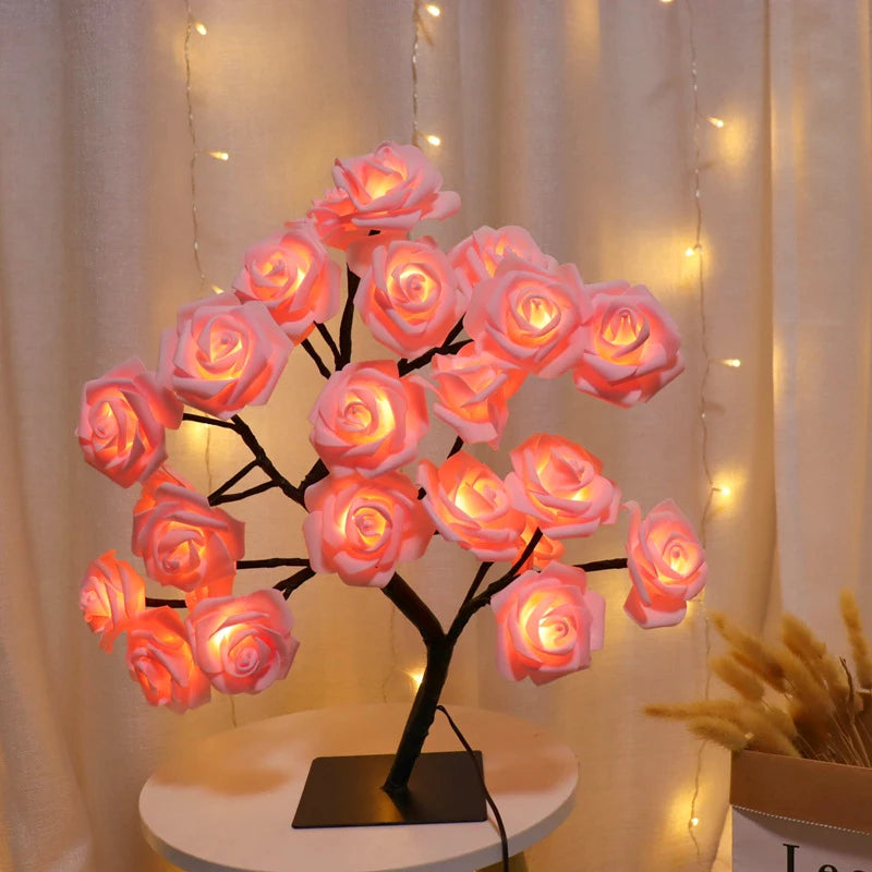 LED Rose Tree Night Light