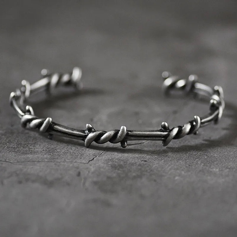Barbed Wire Metal Bracelet