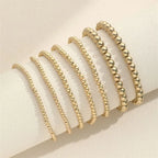 GoldenGlow Bead Bracelet