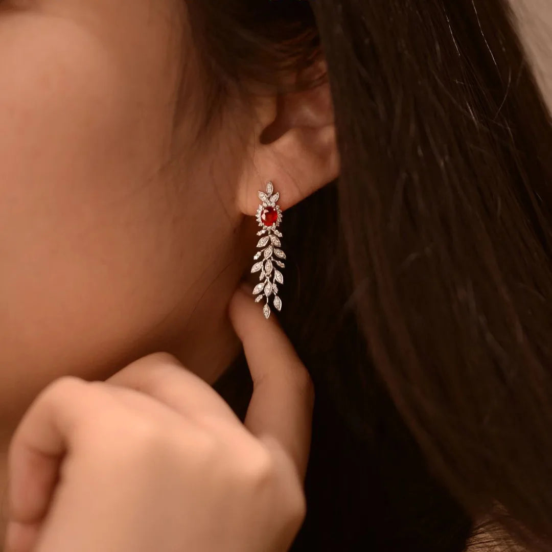 Ruby Tassel Vintage Drops