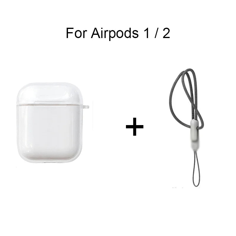 Transparent AirPods Case W/ Lanyard