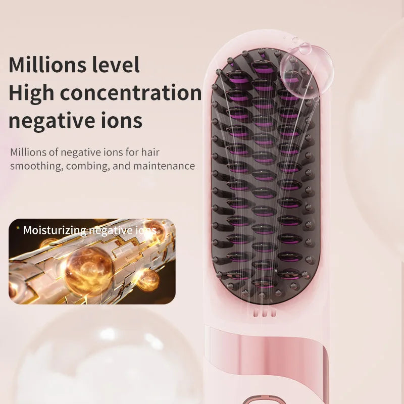 Cordless Hair Straightener Brush
