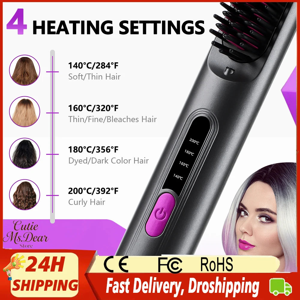 SilkBrush Cordless Straightening Comb