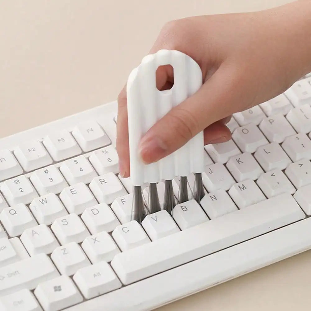Keyboard Cleaning Brush Kit, Multifunctional Flexible Bendable Gap Groove Cleaner with Soft Bristles