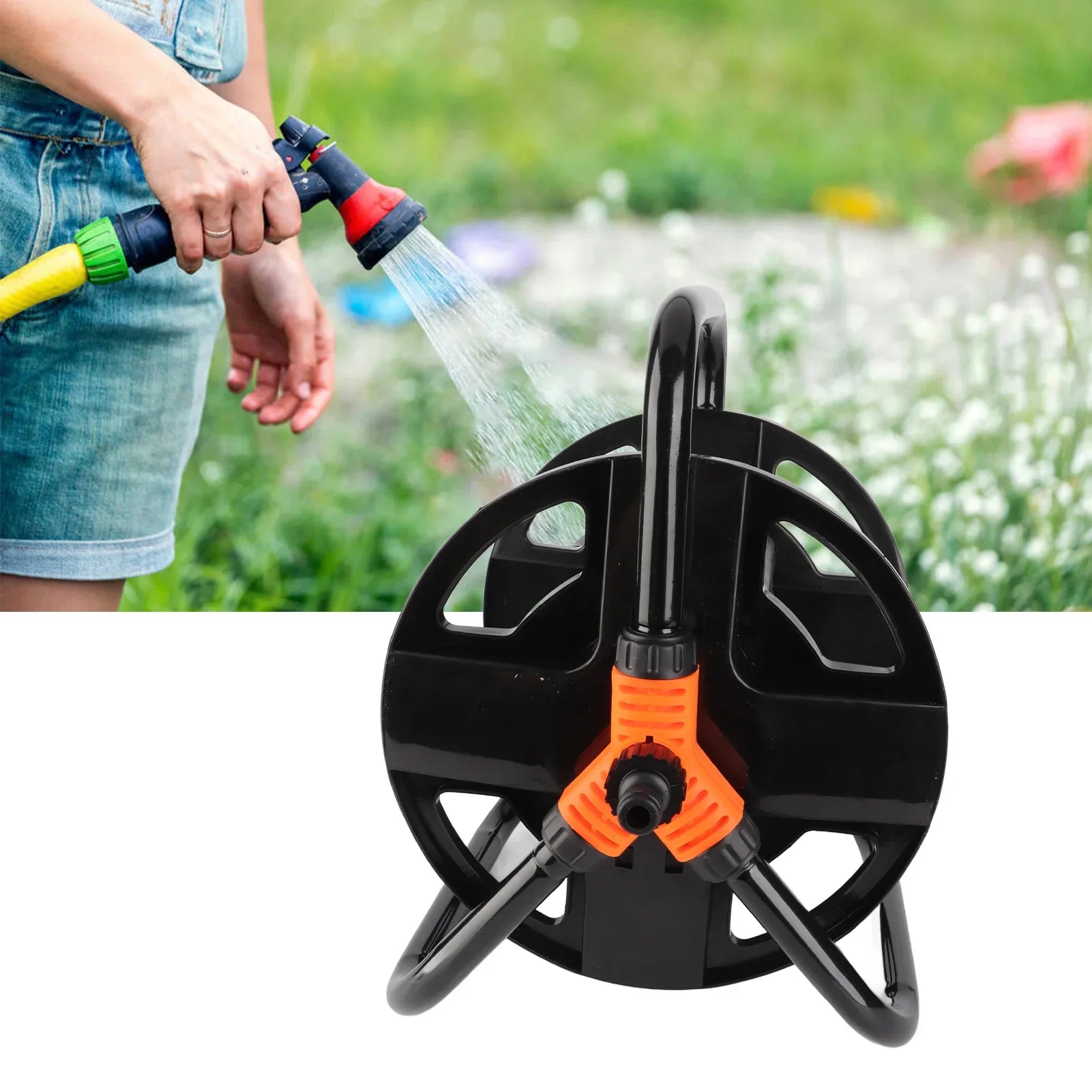 Compact Single Arm Garden Hose Reel