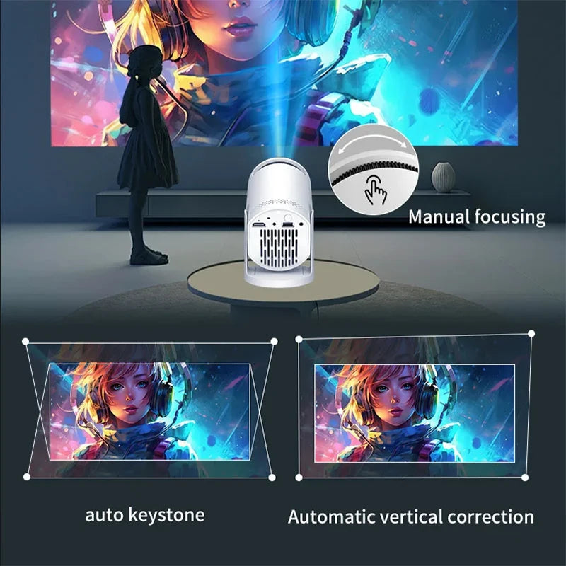 Mini Smart Home Theater Projector with Bluetooth