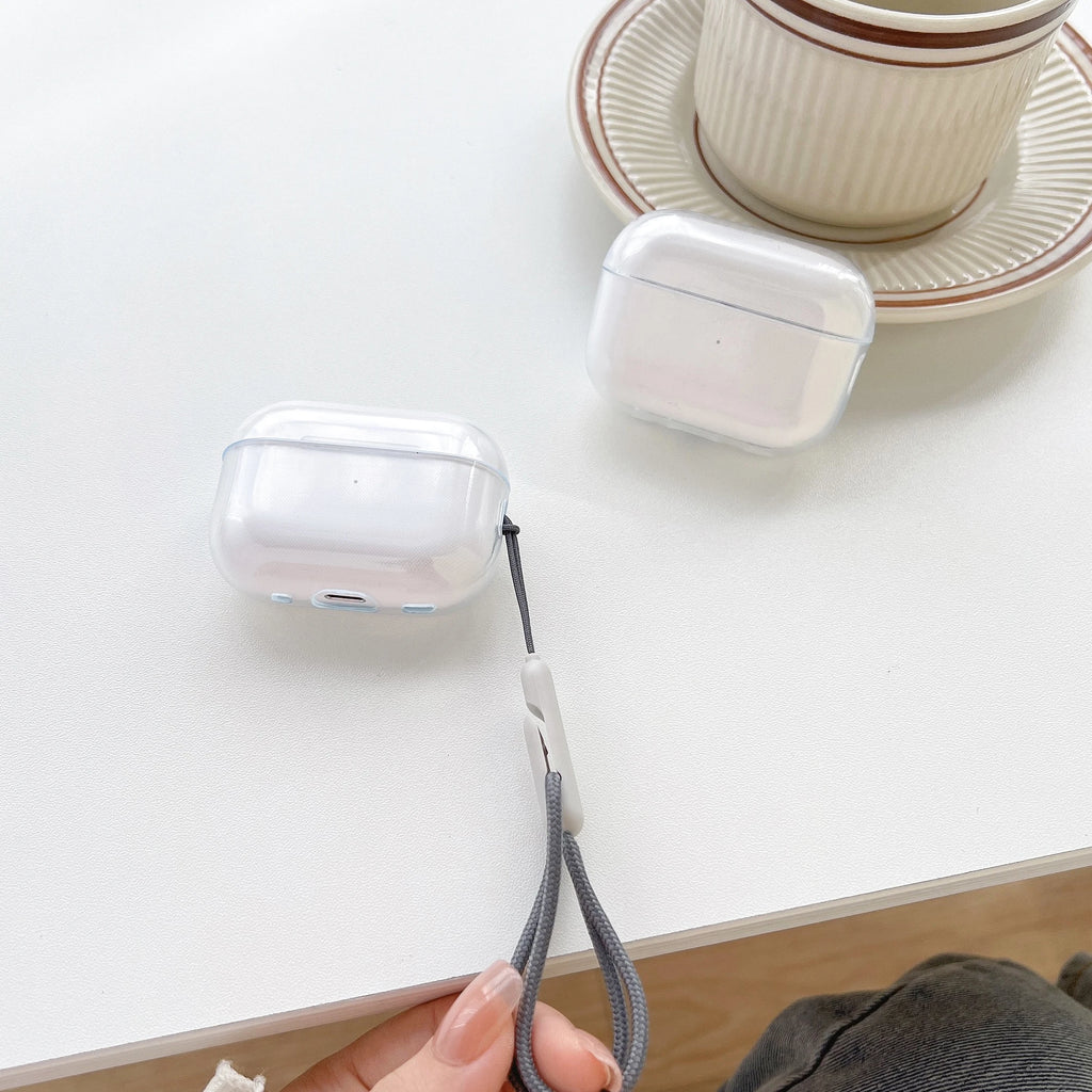 Transparent AirPods Case W/ Lanyard