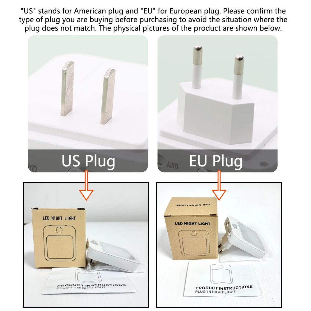 GlowSense Motion Sensor Plug-In Night Light