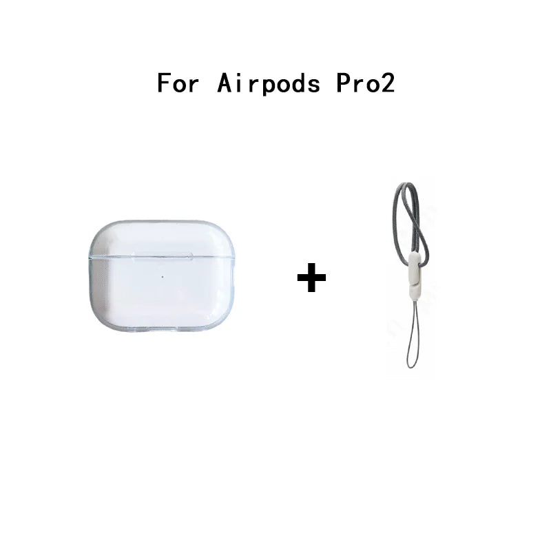 Transparent AirPods Case W/ Lanyard