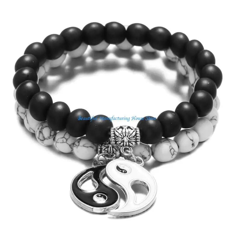Yin & Yang Couple Bracelet Set