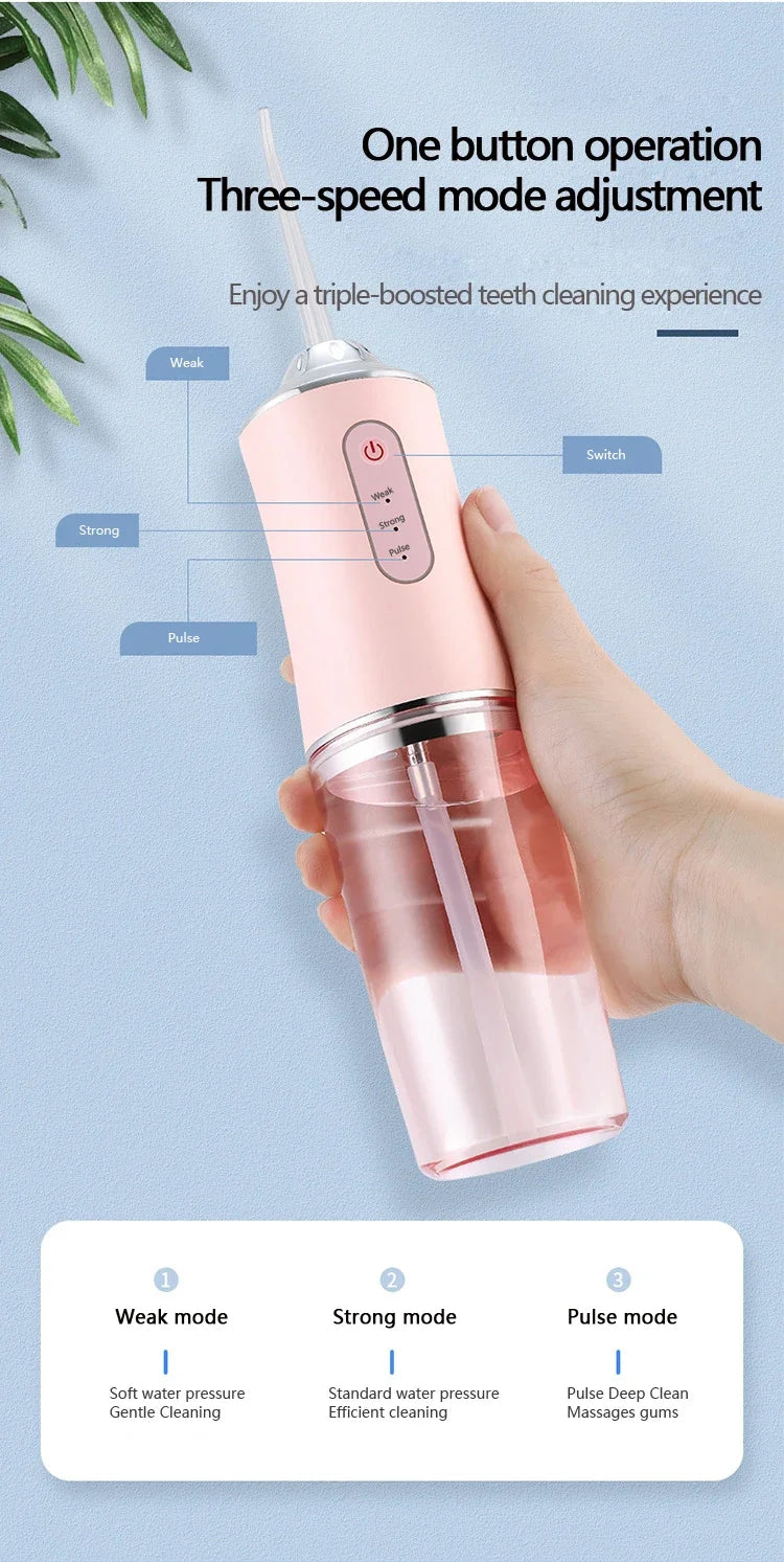 Portable Oral Irrigator Water Flosser