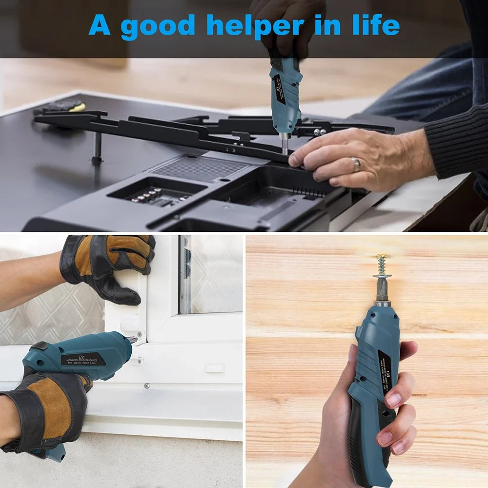Rechargeable Mini Electric Screwdriver Kit