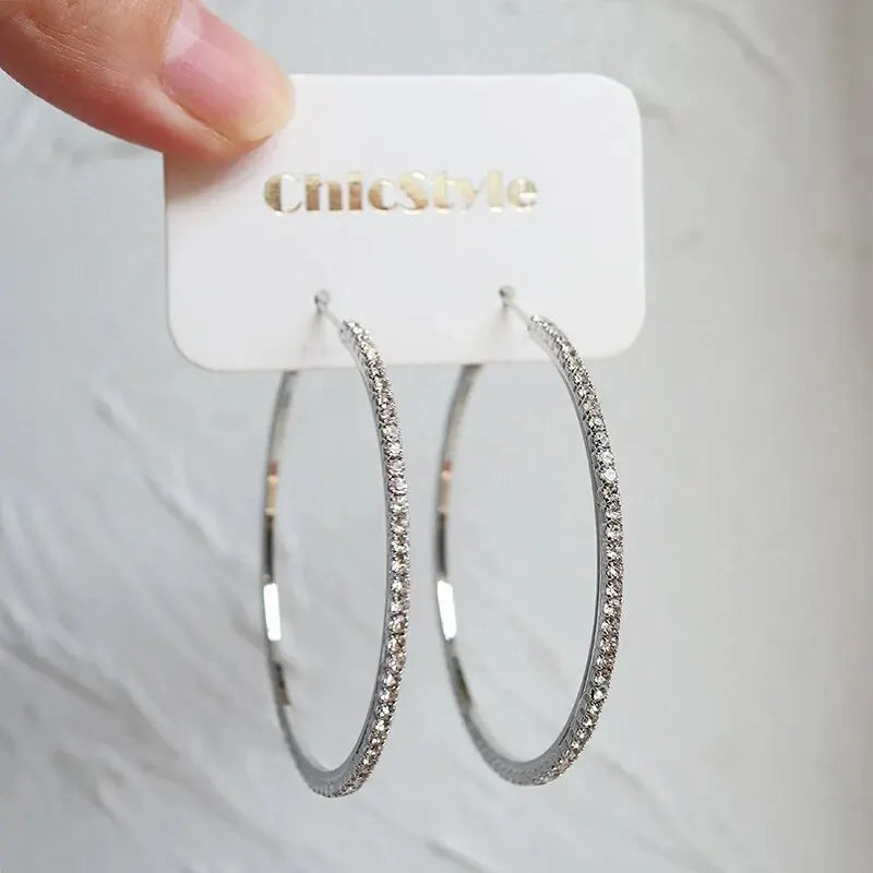 Diamond Luxe Statement Hoops