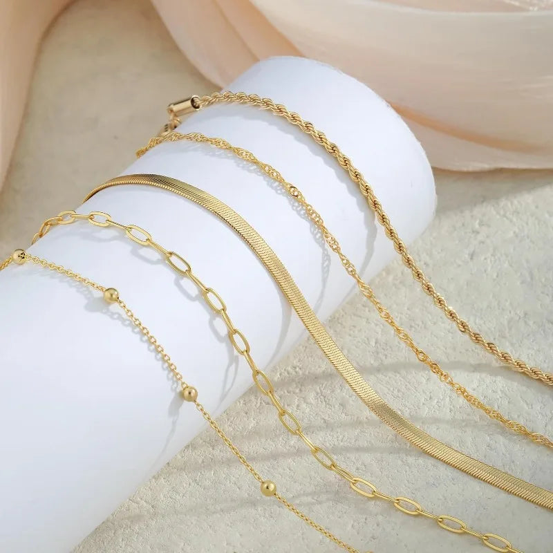 LumiFine Gold Bracelet Set